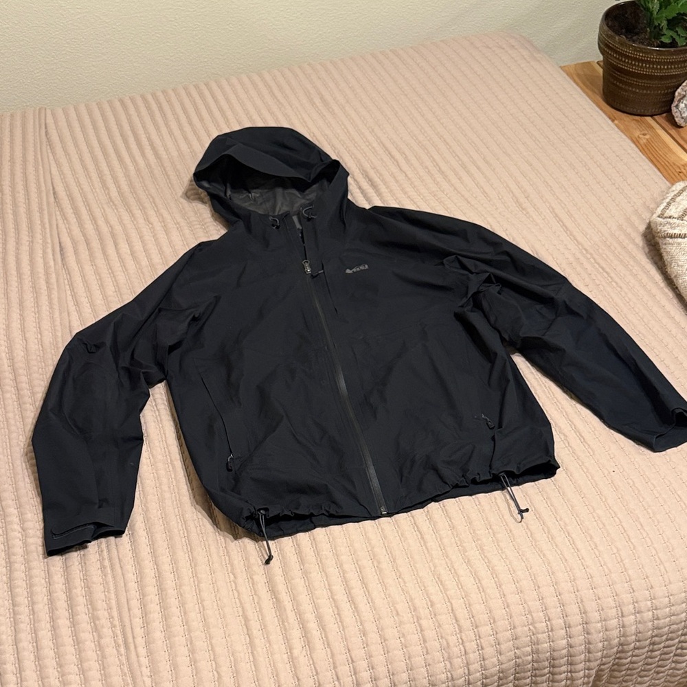 REI Men's Black Raincoat